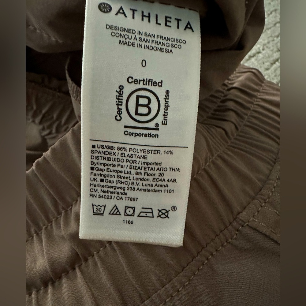 Athleta Avenue Wide Leg Crop Pant, Pyrite, size 0 - Picture 8 of 8